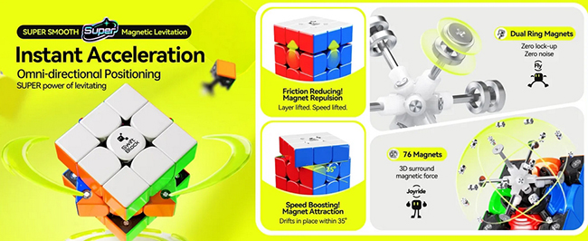 GAN Swift Block 3x3 Super Maglev Cube UV Version